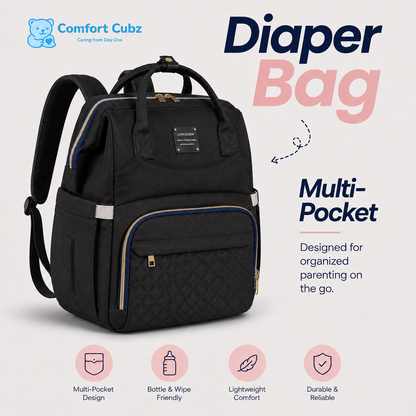 3-in-1 Mother & Baby Travel Backpack – Diaper Bag, Changing Station & Portable Baby Bed
