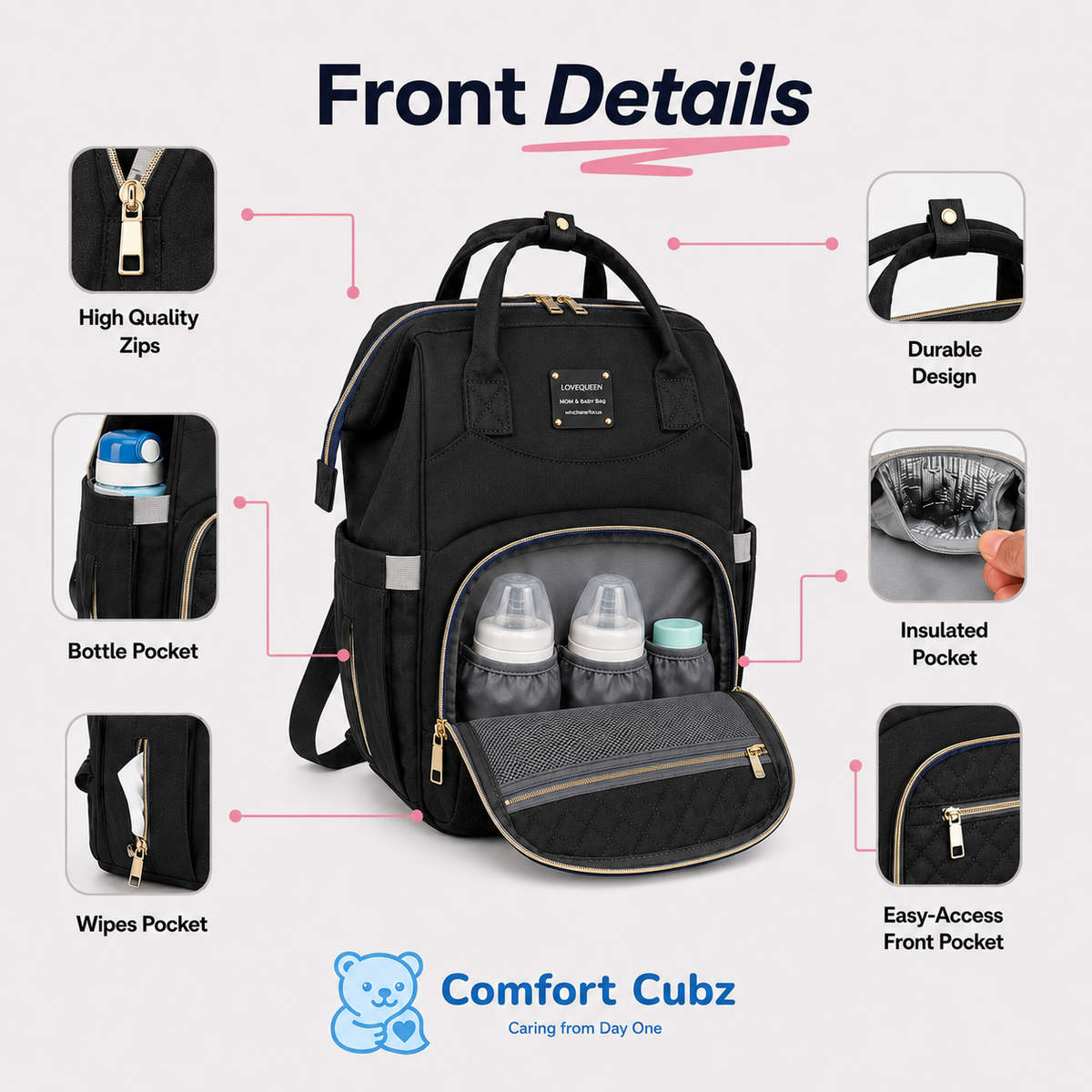 3-in-1 Mother & Baby Travel Backpack – Diaper Bag, Changing Station & Portable Baby Bed