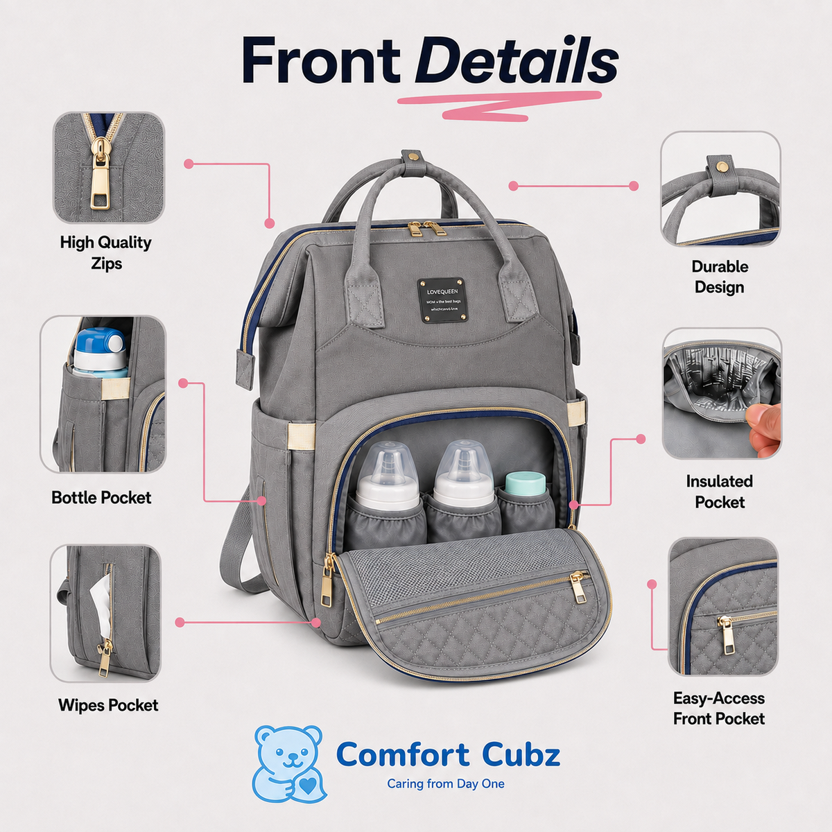 3-in-1 Mother & Baby Travel Backpack – Diaper Bag, Changing Station & Portable Baby Bed