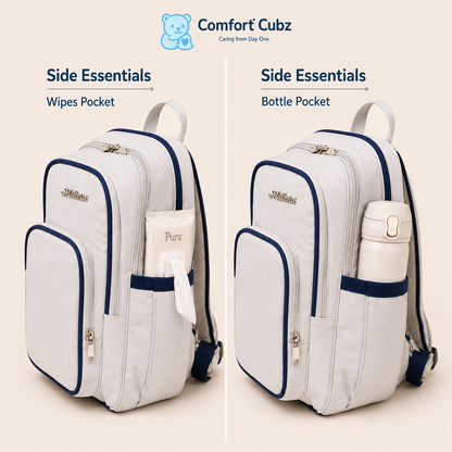 20-Pocket Baby Diaper Backpack – Lightweight Mum Bag with Stroller Straps | Mallimat
