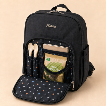 20-Pocket Baby Diaper Backpack – Lightweight Mum Bag with Stroller Straps | Mallimat