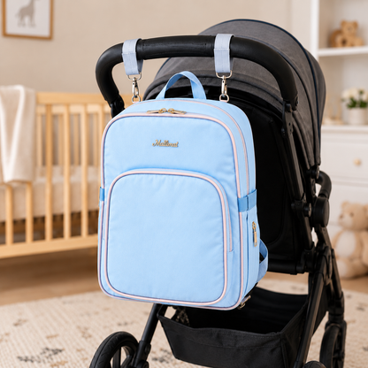 20-Pocket Baby Diaper Backpack – Lightweight Mum Bag with Stroller Straps | Mallimat