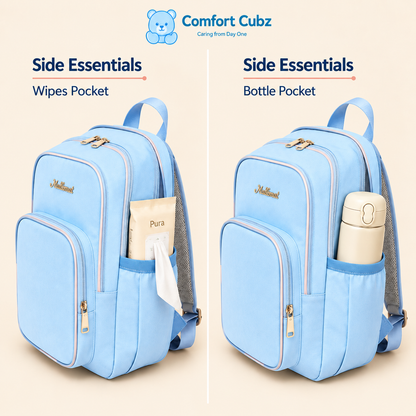 20-Pocket Baby Diaper Backpack – Lightweight Mum Bag with Stroller Straps | Mallimat