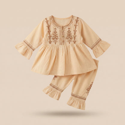 Baby Girl Embroidered Frock - Premium Party Dress 12M-3Y
