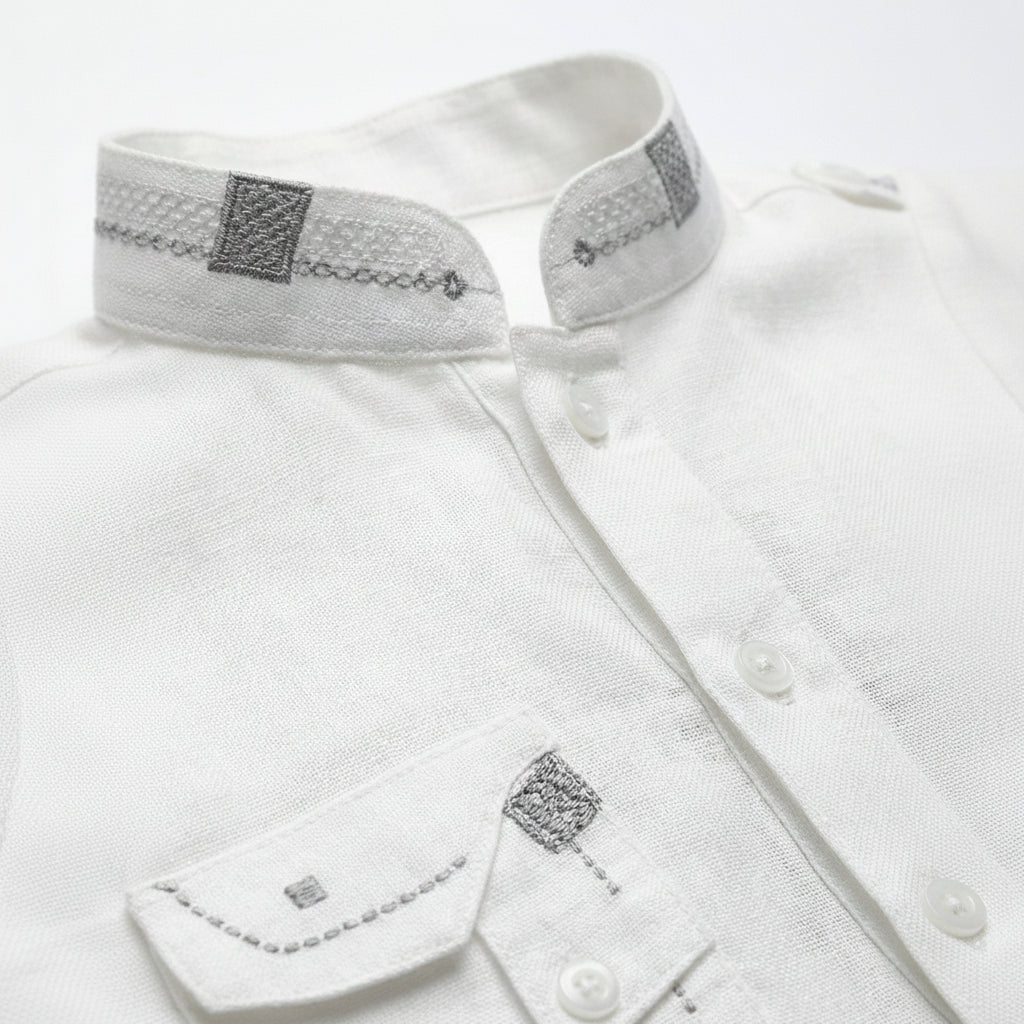 Boys Stylish Kurta Shalwar - Double Pocket Traditional Outfit 1-4Y