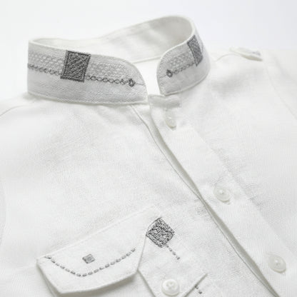 Boys Stylish Kurta Shalwar - Double Pocket Traditional Outfit 1-4Y