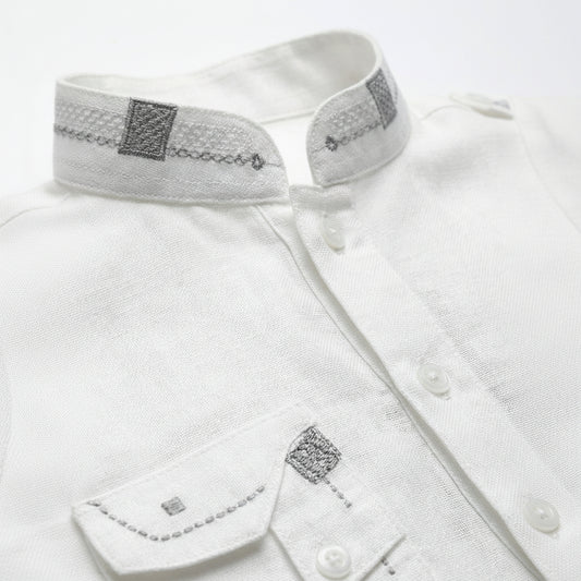 Boys Stylish Kurta Shalwar - Double Pocket Traditional Outfit 1-4Y