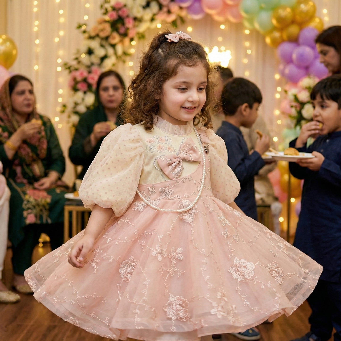 Baby Girl Fancy Frock - Elegant Party Dress 18M-4Y