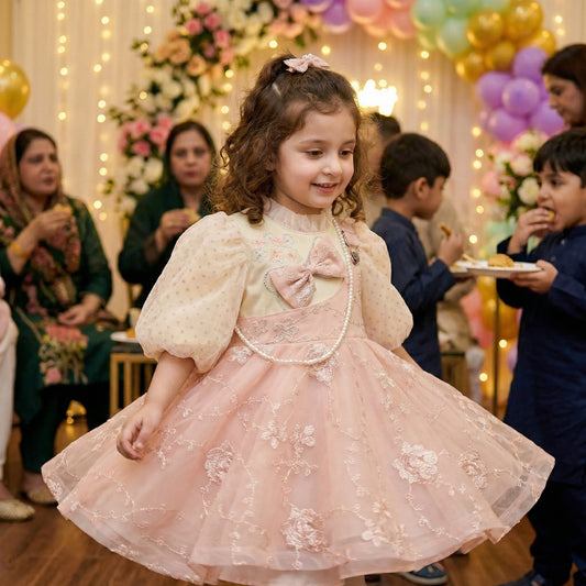 Baby Girl Fancy Frock - Elegant Party Dress 18M-4Y