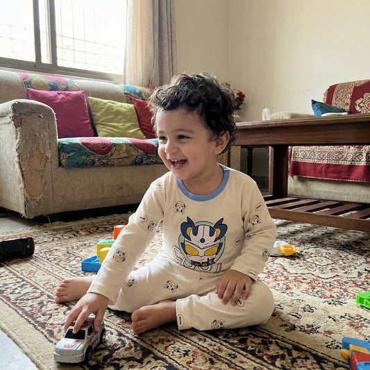 Boys 2-Piece Outfit - Shirt & Trouser Cool Boy Design 12M-4Y