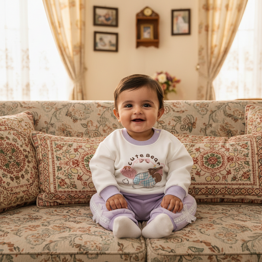 Imported Baby Suit - Cute Bear Design for 6-18 Months