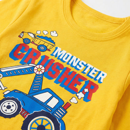 Boys 2-Piece Outfit - Trouser & Shirt Car Design 18M-4Y