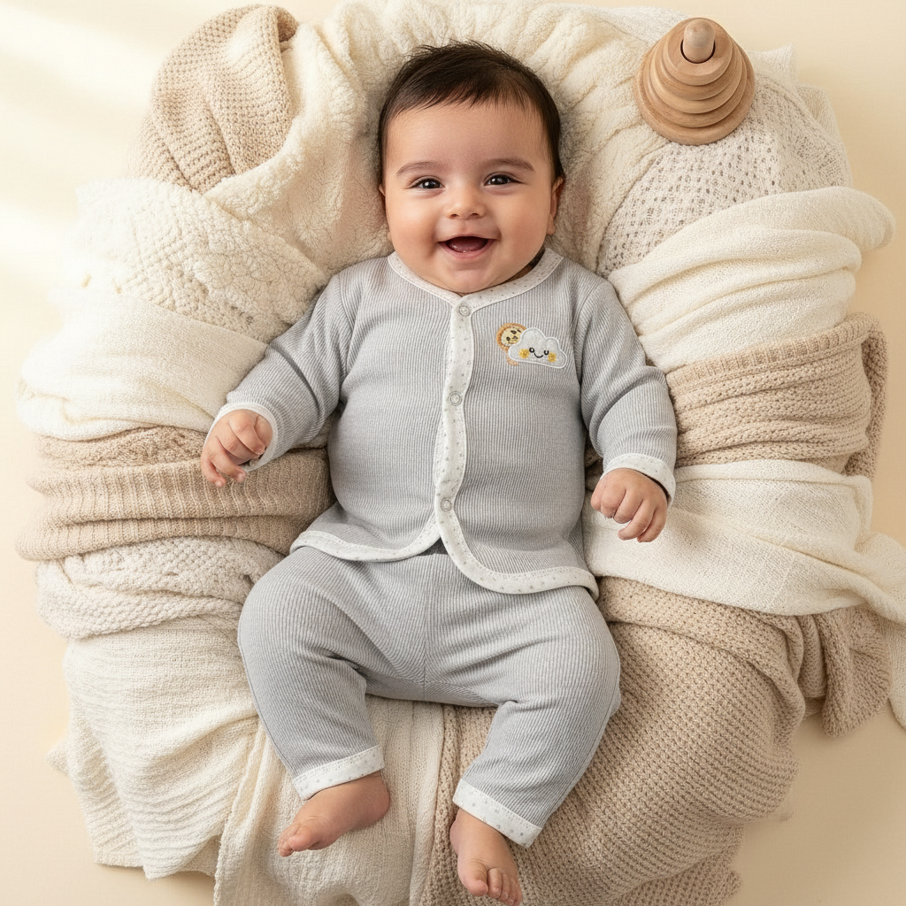 Premium 2-Piece Baby Suit - Lightweight Outfit for Newborn 0-6M