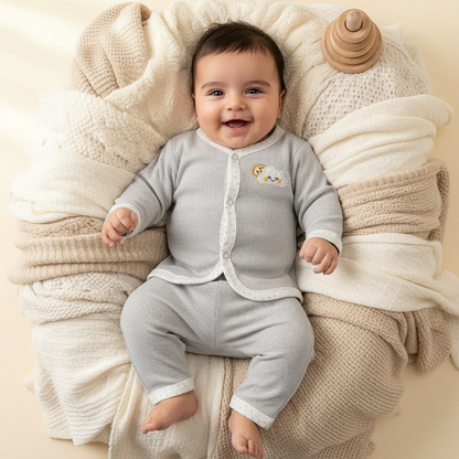 Premium 2-Piece Baby Suit - Lightweight Outfit for Newborn 0-6M