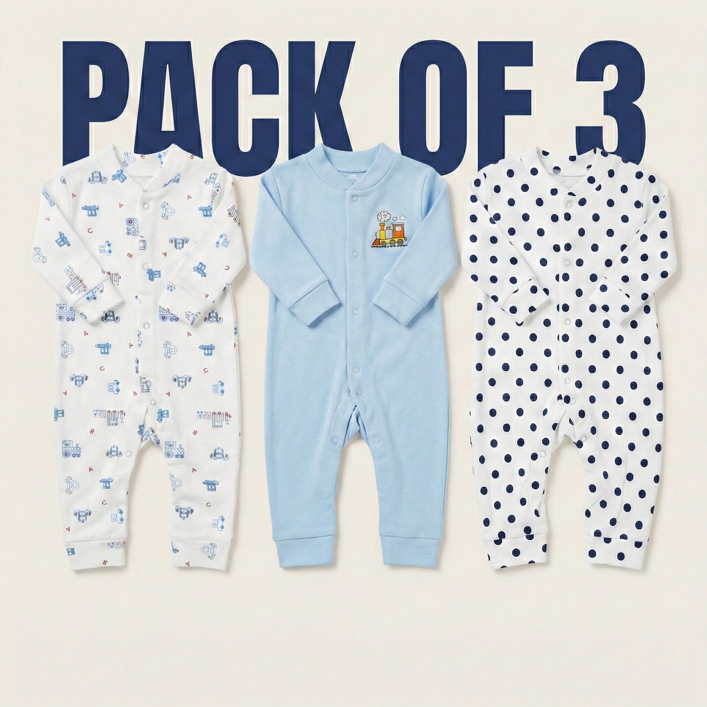 Premium Imported Baby Romper Pack of 3 - Superior Quality