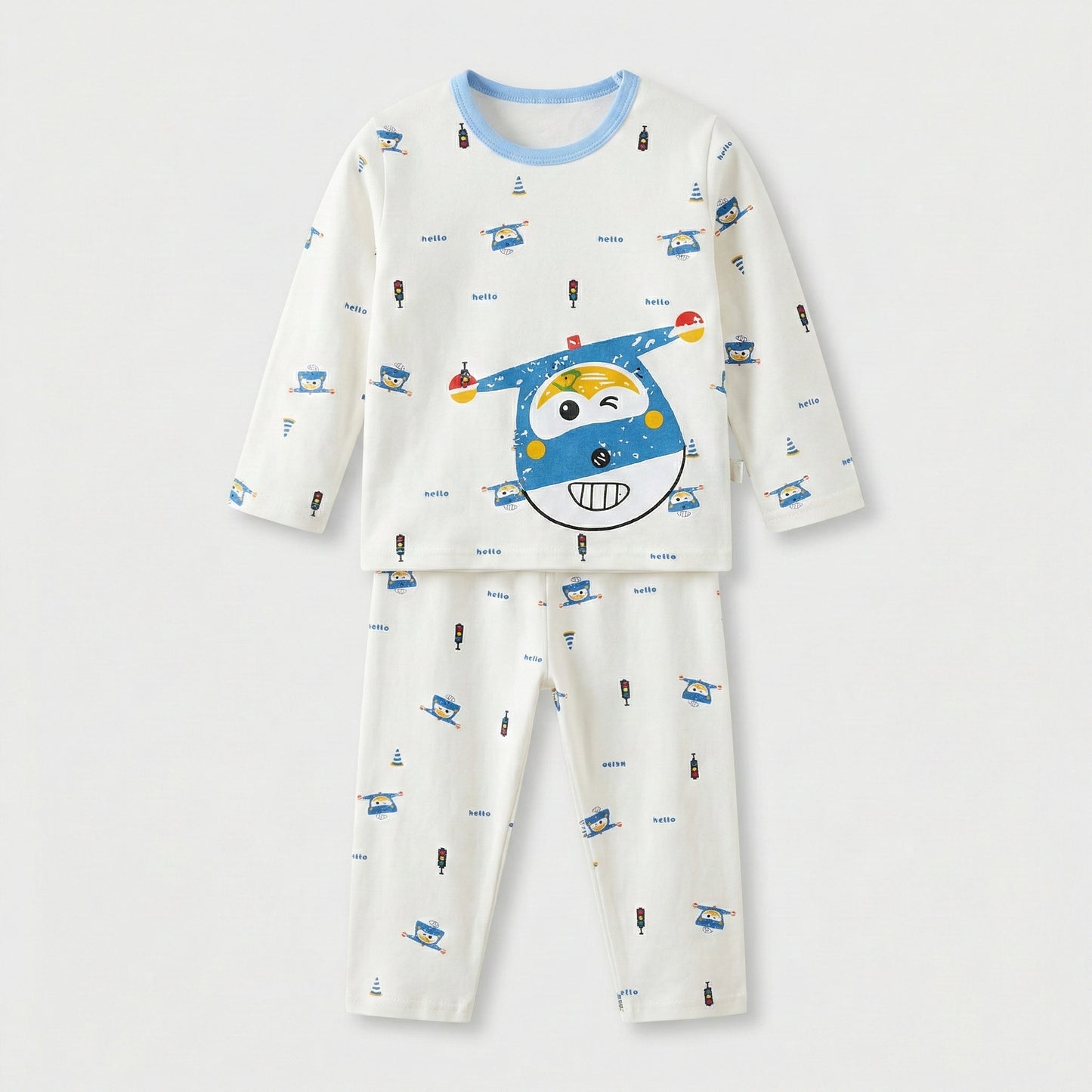 Boys 3-Piece Outfit Set - Shirt, Trouser Hat Character Design 12M-4Y