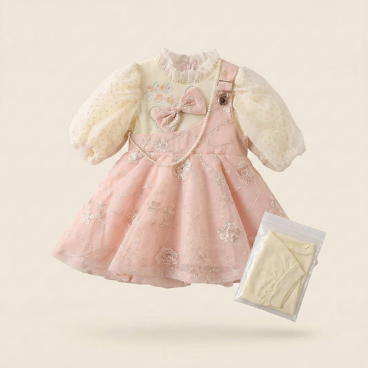 Baby Girl Fancy Frock - Elegant Party Dress 18M-4Y
