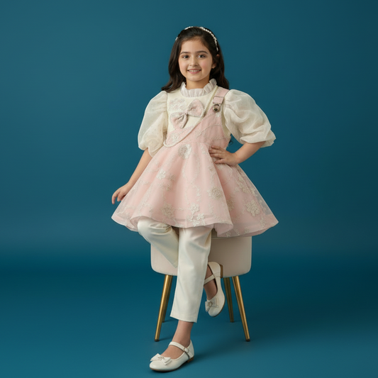 Baby Girl Fancy Frock - Elegant Party Dress 18M-4Y