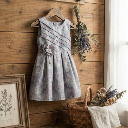 Baby Girl Shiny Party Frock - Elegant Fancy Dress 18M-4Y