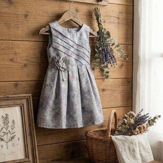 Baby Girl Shiny Party Frock - Elegant Fancy Dress 18M-4Y