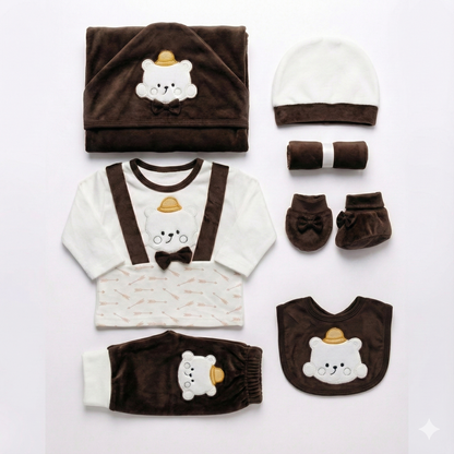 7 Piece Adorable Kitty Baby Set - Complete Newborn Bundle