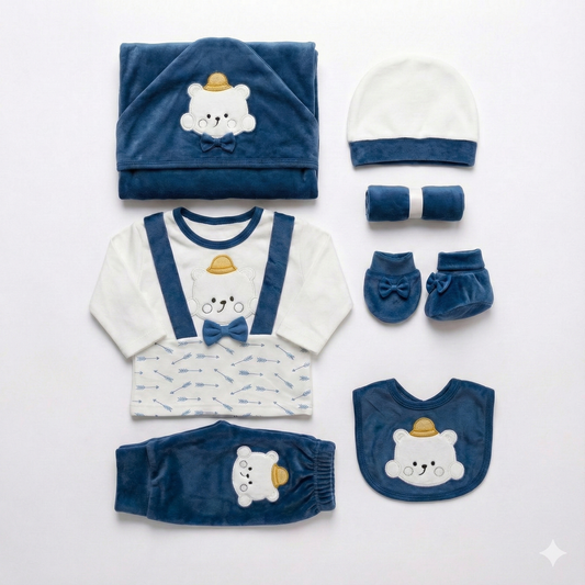 7 Piece Adorable Kitty Baby Set - Complete Newborn Bundle