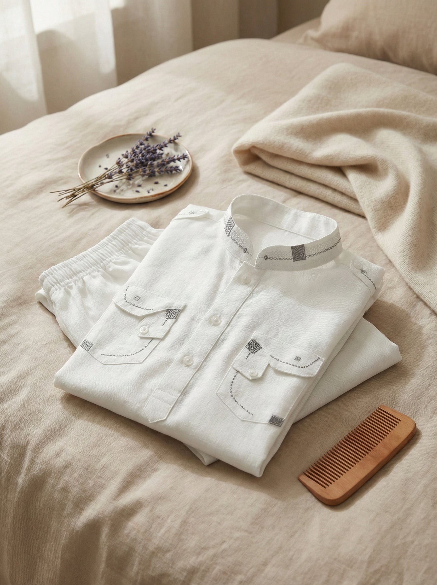 Boys Stylish Kurta Shalwar - Double Pocket Traditional Outfit 1-4Y