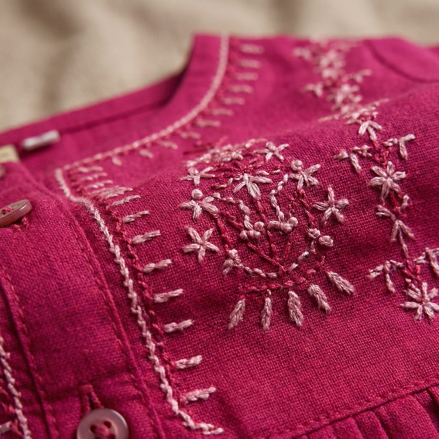 Baby Girl Premium Embroidered Frock - Elegant Party Dress 12M-3Y