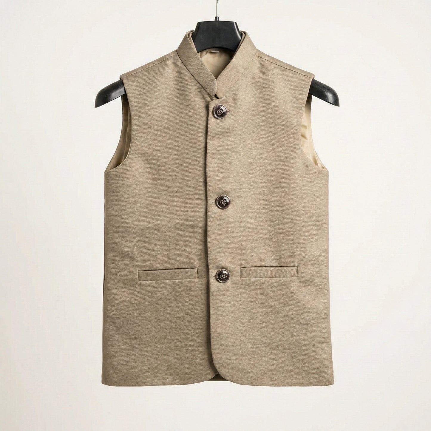 Boys Brown Waistcoat - Classic Formal Wear 1-4Y