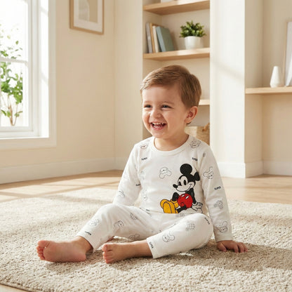 Boys 2-Piece Outfit - Shirt & Trouser Cartoon Character Design 12M-4Y