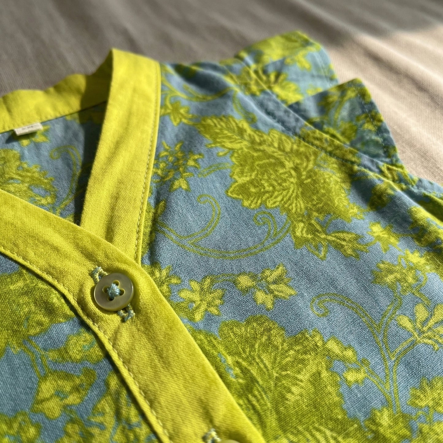 Baby Girl Green Floral Printed Frock - Beautiful Party Dress 12M-3Y