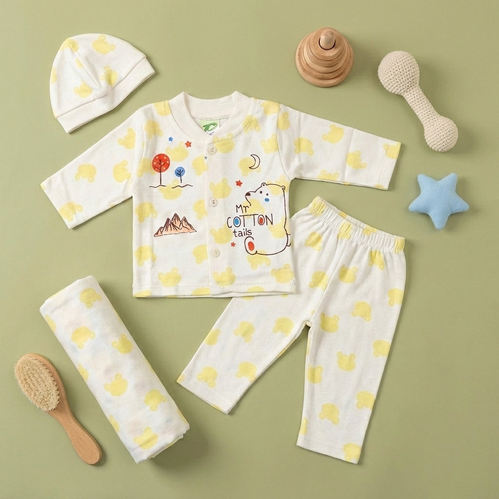 Premium 3-Piece Baby Suit - Lightweight Outfit for Newborn 0-6M