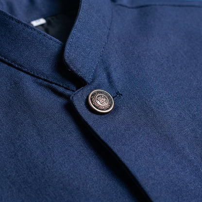 Boys Navy Blue Waistcoat - Classic Formal Wear 1-4Y