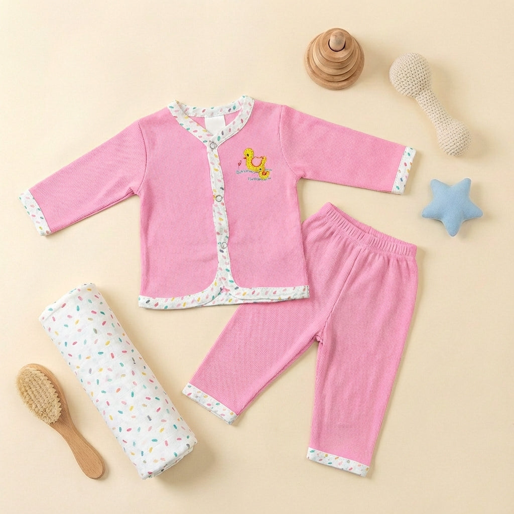 Premium 2-Piece Baby Suit - Lightweight Outfit for Newborn 0-6M