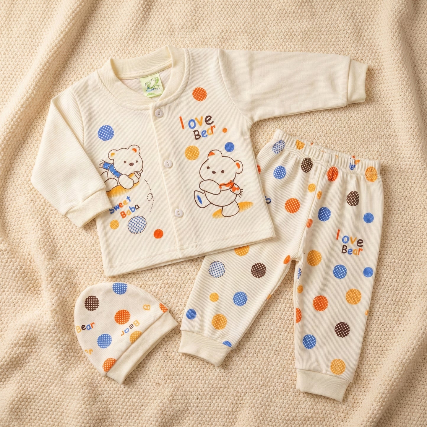 Premium 3-Piece Baby Suit - Lightweight Outfit for Newborn 0-6M