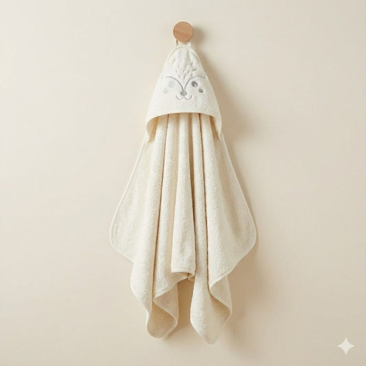 Premium Hooded Baby Bath Towel - Ultra Soft Cotton (Gray)