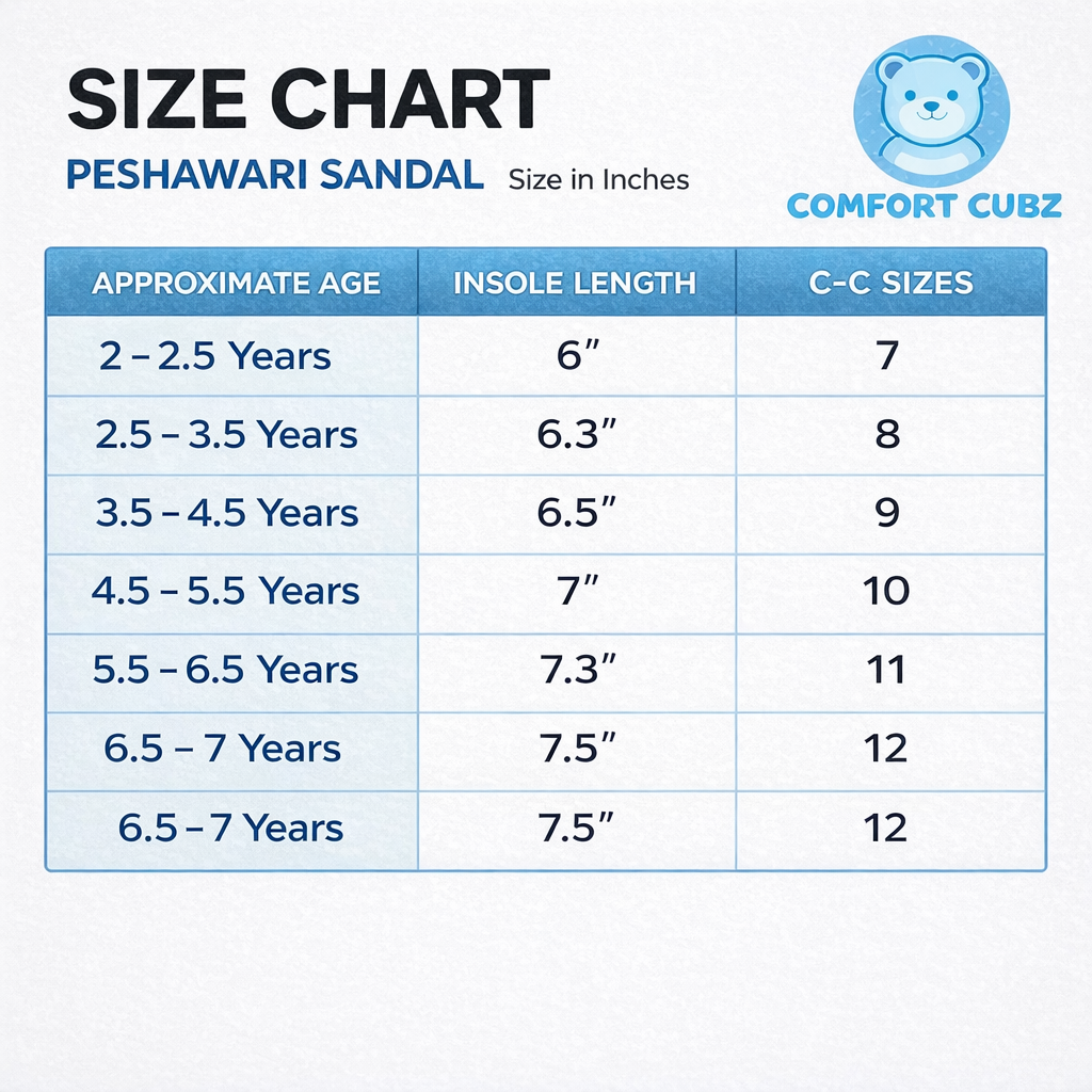 Kids Peshawari Chappal Chocolate Fur Design - Handmade Traditional Sandals