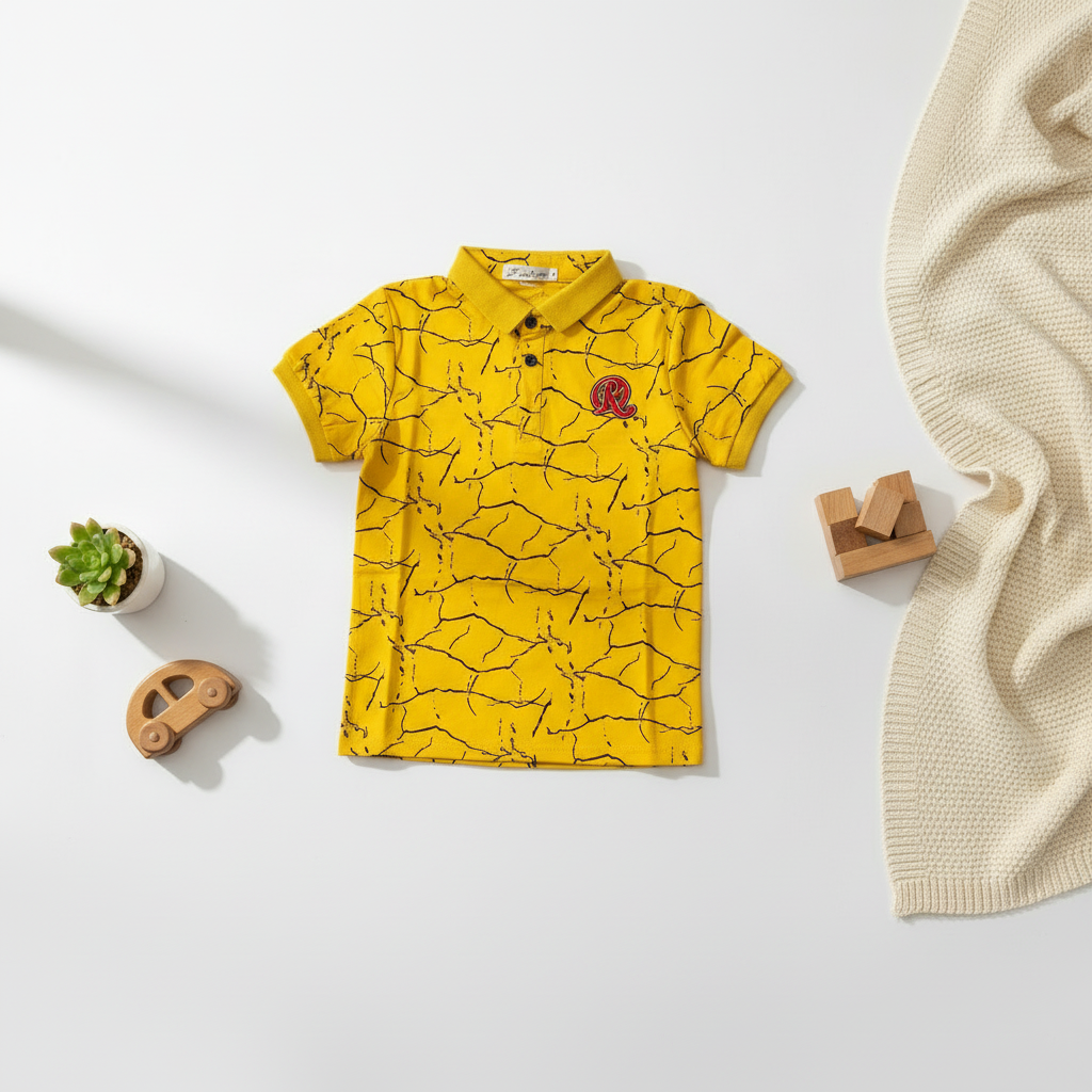 Baby & Toddler Boy Premium Printed Shirt - Stylish Casual Top 18M-5Y