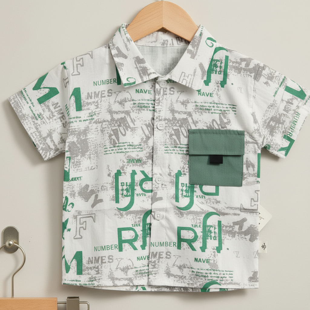 Baby & Toddler Boy Premium 3-Piece Outfit - Vibrant Printed Shirt & Trouser Set 9M-3Y