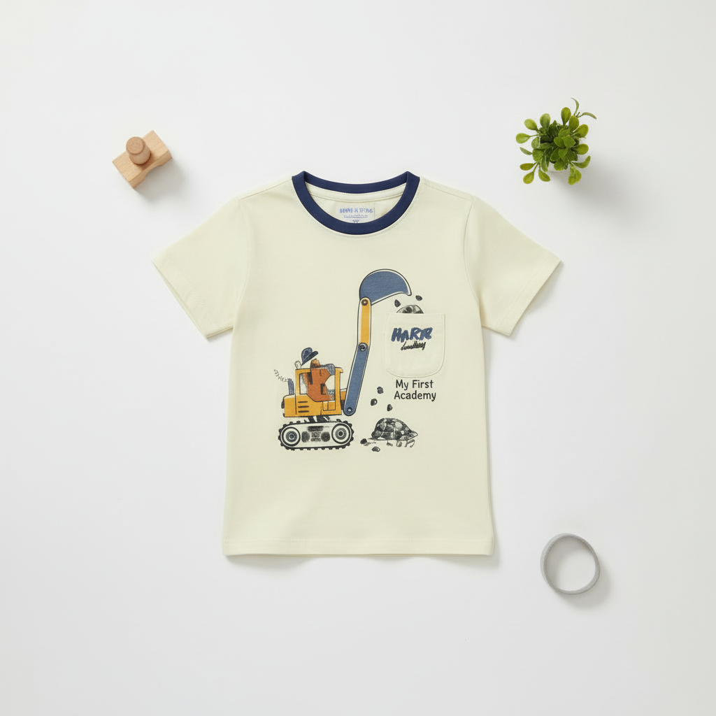 Boys Value Printed Shirt - Affordable Casual Top for Toddlers & Kids 1-6Y