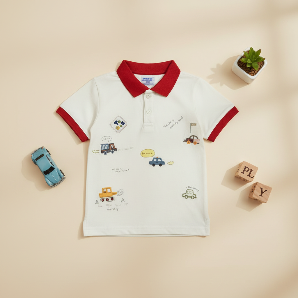 Boys Premium Bold Printed Shirt - Striking Casual Top for Toddlers & Kids 1-6Y