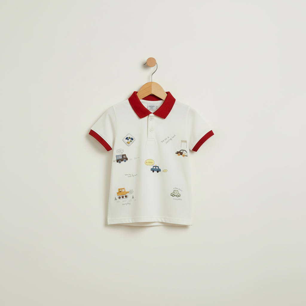 Boys Premium Bold Printed Shirt - Striking Casual Top for Toddlers & Kids 1-6Y