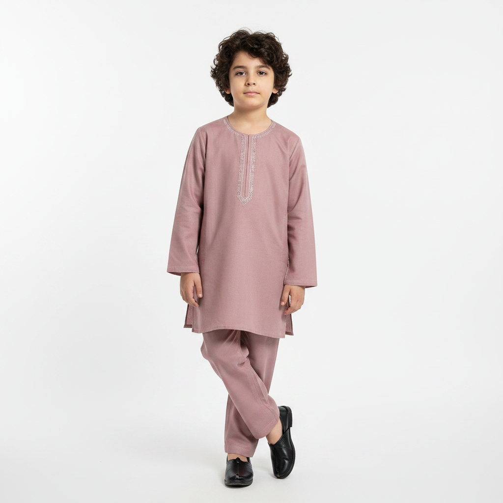 Boys Paper Cotton Kurta Shalwar - Lightweight Traditional Outfit fo Boys 1-4 Years