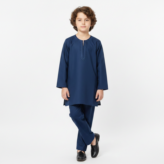 Baby Boys Paper Cotton Kurta Shalwar - Lightweight Traditional Outfit for Babies 6-12 Months