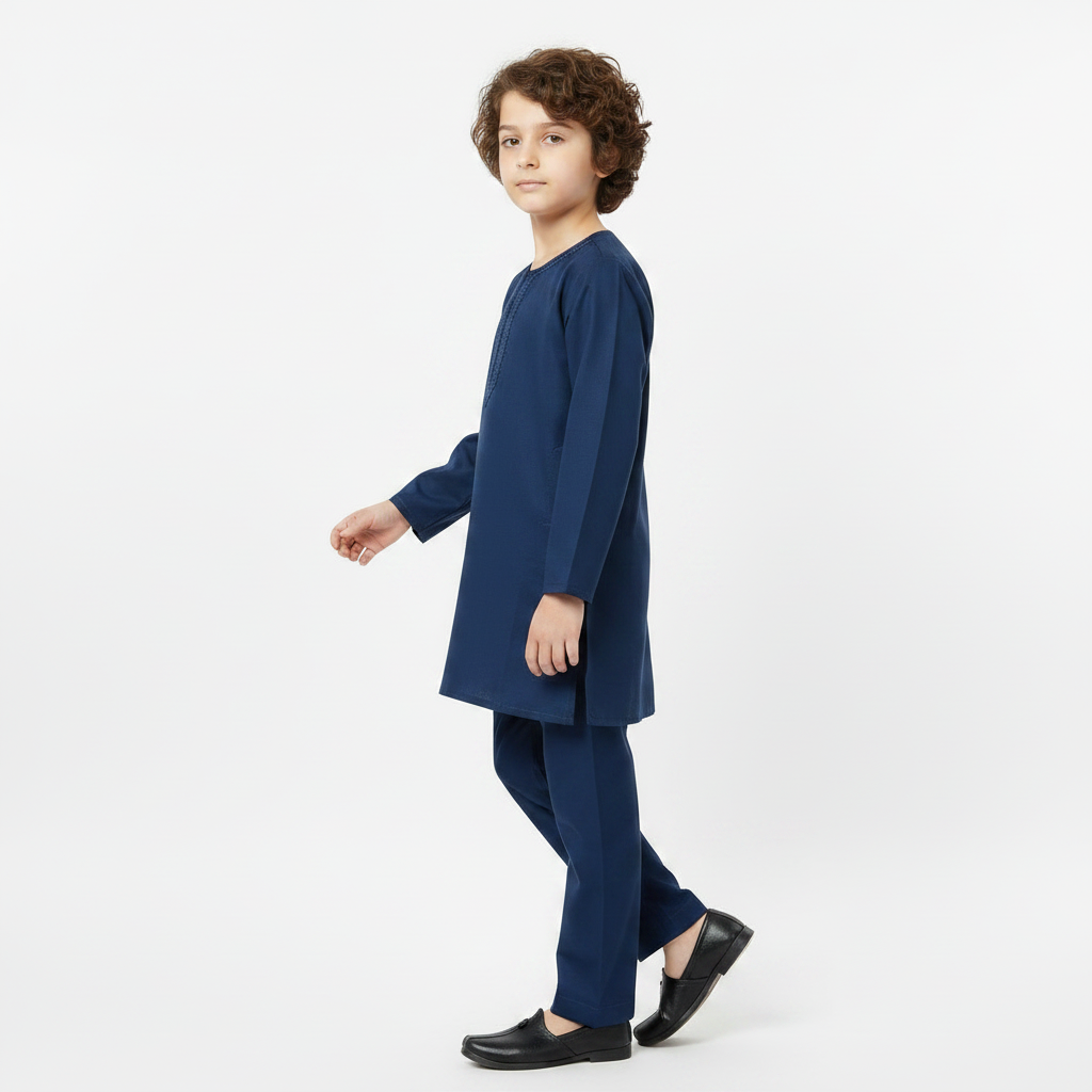 Baby Boys Paper Cotton Kurta Shalwar - Lightweight Traditional Outfit for Babies 6-12 Months