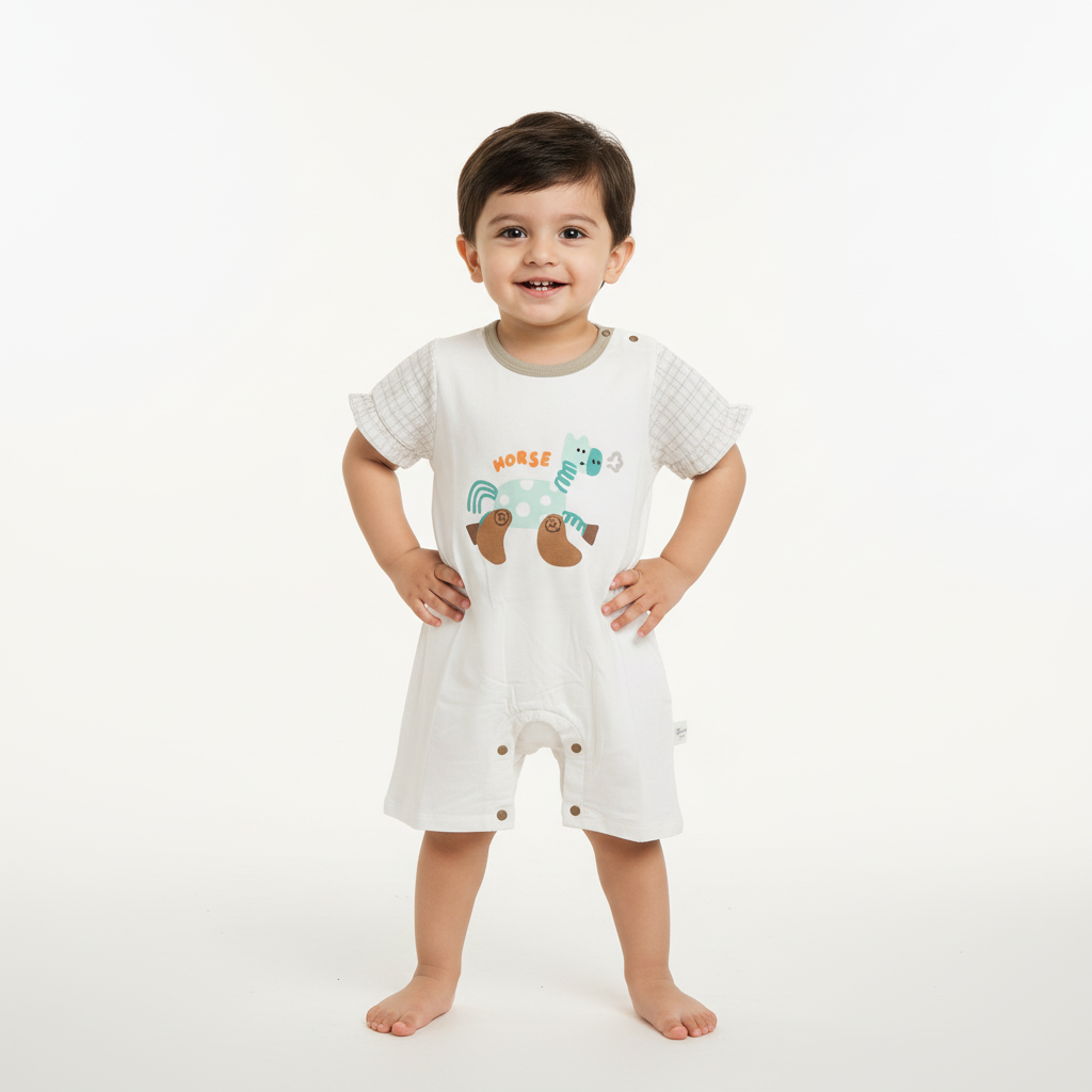 Baby Romper - Premium Printed Bodysuit for Infants 6-18 Months
