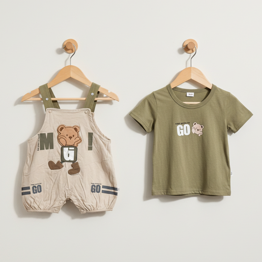 Baby Luxury Romper - Elegant Printed Bodysuit for Infants & Toddlers 6-24 Months