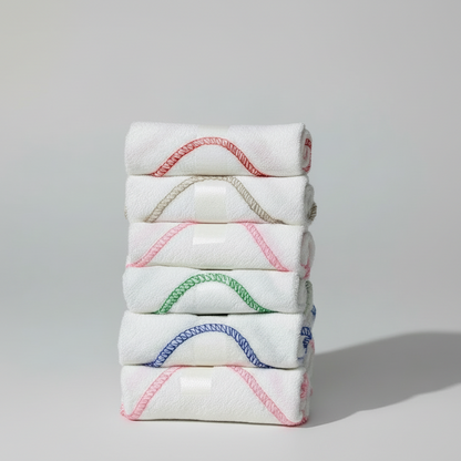 Baby Face Towels - Soft Cotton Pack of 6 | Washcloths for Feeding, Bathing & Burping
