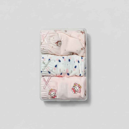 Baby Girls Underwear - Soft Cotton Pack of 3 in Random Designs for Girls
