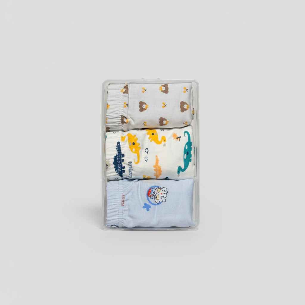 Baby Girls Underwear - Soft Cotton Pack of 3 in Random Designs for Girls